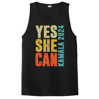 Yes She Can Kamala 2024 Retro Colors PosiCharge Competitor Tank