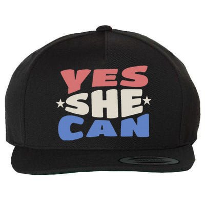 Yes She Can Wool Snapback Cap