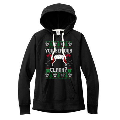 You Serious Clark? Ugly Sweater Christmas Family Matching Gift Women's Fleece Hoodie