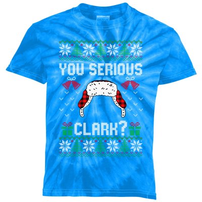 You Serious Clark? Ugly Sweater Christmas Family Matching Gift Kids Tie-Dye T-Shirt