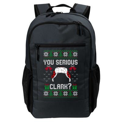 You Serious Clark? Ugly Sweater Christmas Family Matching Gift Daily Commute Backpack