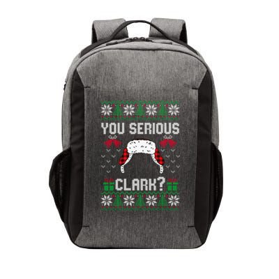 You Serious Clark? Ugly Sweater Christmas Family Matching Gift Vector Backpack