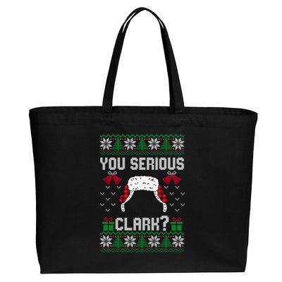 You Serious Clark? Ugly Sweater Christmas Family Matching Gift Cotton Canvas Jumbo Tote