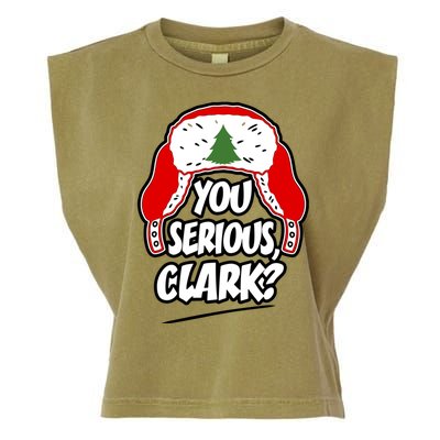 You Serious Clark Family Matching Christmas Vacation Garment-Dyed Women's Muscle Tee