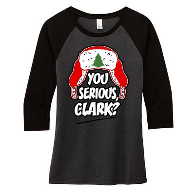 You Serious Clark Family Matching Christmas Vacation Women's Tri-Blend 3/4-Sleeve Raglan Shirt