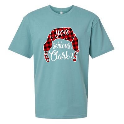 You Serious Clark Funny Christmas Sueded Cloud Jersey T-Shirt