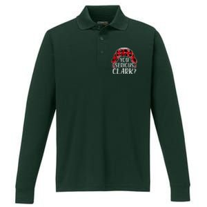 You Serious Clark Family Matching Christmas Vacation Performance Long Sleeve Polo