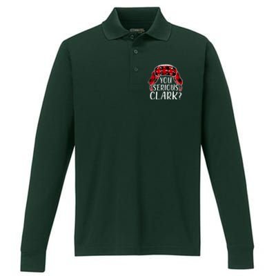 You Serious Clark Family Matching Christmas Vacation Performance Long Sleeve Polo