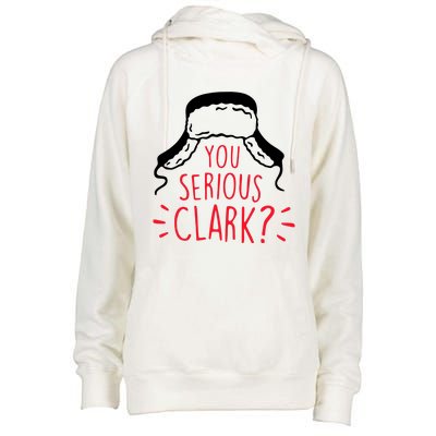 You Serious Clark Womens Funnel Neck Pullover Hood