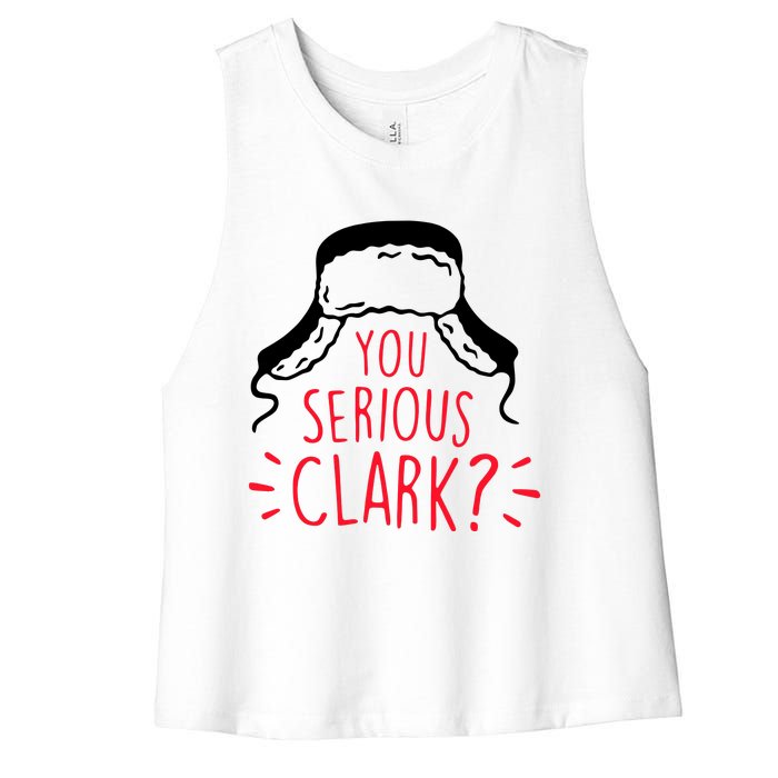 You Serious Clark Women's Racerback Cropped Tank