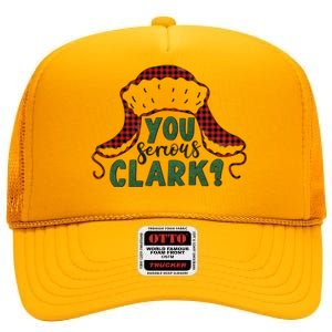 You Serious Clark? High Crown Mesh Back Trucker Hat