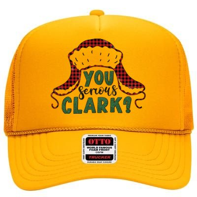 You Serious Clark? High Crown Mesh Back Trucker Hat