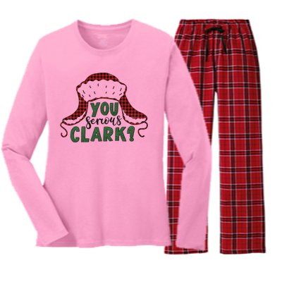 You Serious Clark? Women's Long Sleeve Flannel Pajama Set 