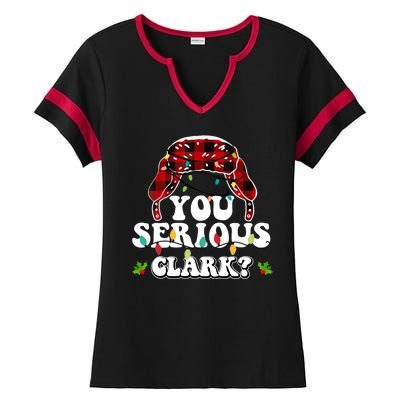 You Serious Clark Ladies Halftime Notch Neck Tee