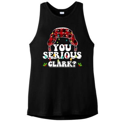 You Serious Clark Ladies PosiCharge Tri-Blend Wicking Tank