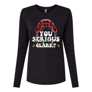 You Serious Clark Womens Cotton Relaxed Long Sleeve T-Shirt