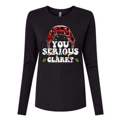 You Serious Clark Womens Cotton Relaxed Long Sleeve T-Shirt