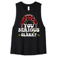 You Serious Clark Women's Racerback Cropped Tank