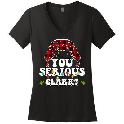 You Serious Clark Women's V-Neck T-Shirt