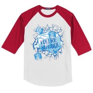 You're So Cool Ice Gift Kids Colorblock Raglan Jersey