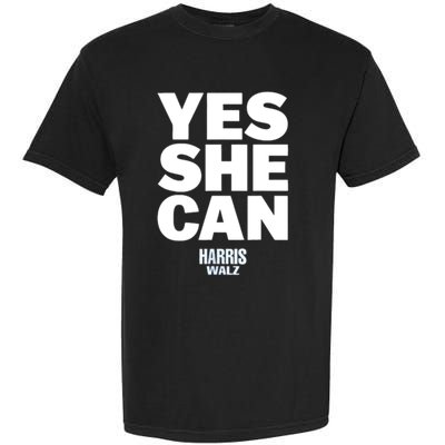 Yes She Can Kamala Harris 2024 Elections Garment-Dyed Heavyweight T-Shirt