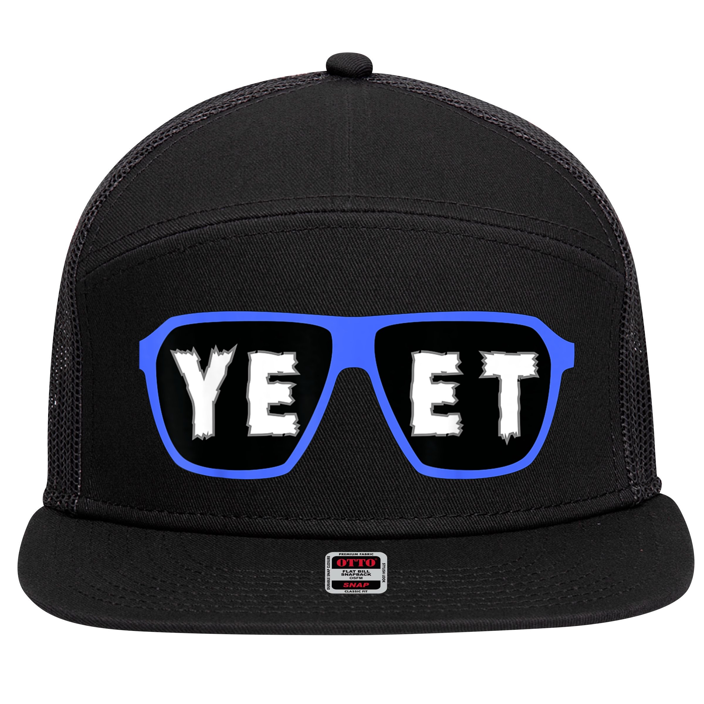 Yeet Sunglasses Cool Yeet Sunglasses Wrestling Fans 7 Panel Mesh Trucker Snapback Hat