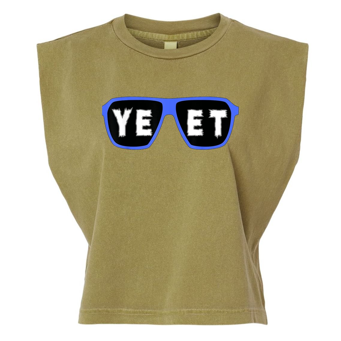 Yeet Sunglasses Cool Yeet Sunglasses Wrestling Fans Garment-Dyed Women's Muscle Tee