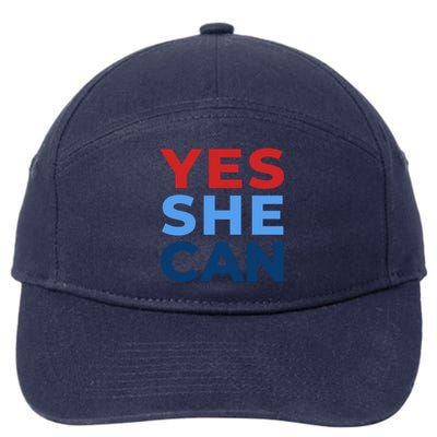 Yes She Can Yes She Kam Kamala Harris 2024 7-Panel Snapback Hat