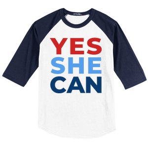 Yes She Can Yes She Kam Kamala Harris 2024 Baseball Sleeve Shirt