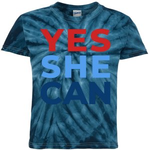 Yes She Can Yes She Kam Kamala Harris 2024 Kids Tie-Dye T-Shirt