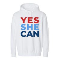 Yes She Can Yes She Kam Kamala Harris 2024 Garment-Dyed Fleece Hoodie