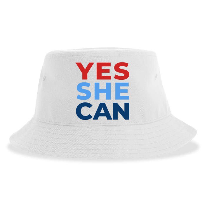 Yes She Can Yes She Kam Kamala Harris 2024 Sustainable Bucket Hat