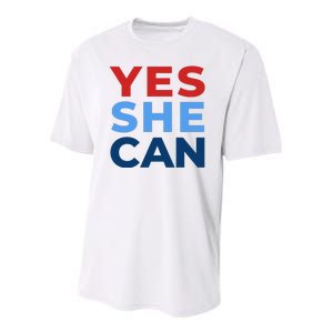 Yes She Can Yes She Kam Kamala Harris 2024 Youth Performance Sprint T-Shirt