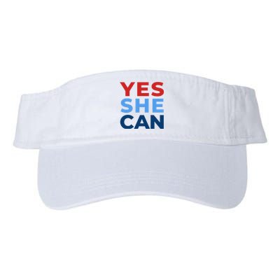 Yes She Can Yes She Kam Kamala Harris 2024 Valucap Bio-Washed Visor