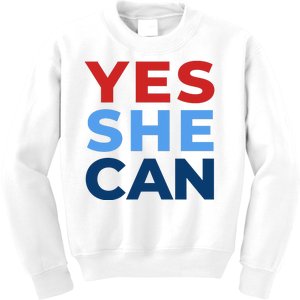 Yes She Can Yes She Kam Kamala Harris 2024 Kids Sweatshirt