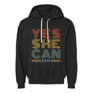 Yes She Can 2024 Garment-Dyed Fleece Hoodie