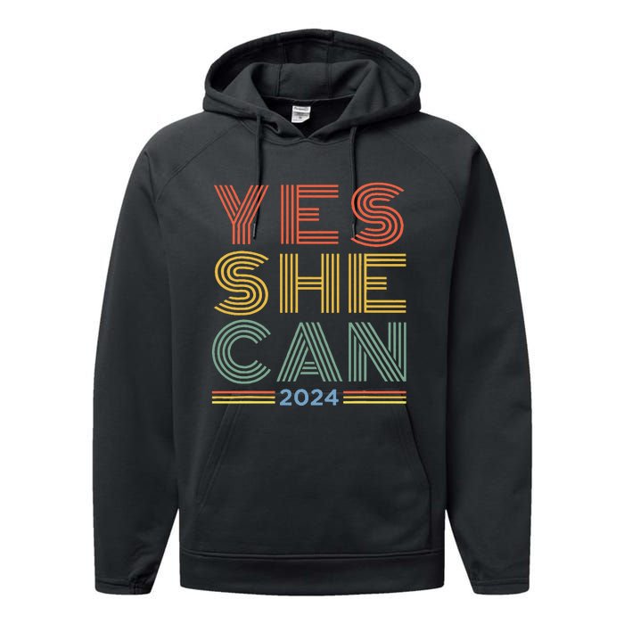 Yes She Can 2024 Performance Fleece Hoodie