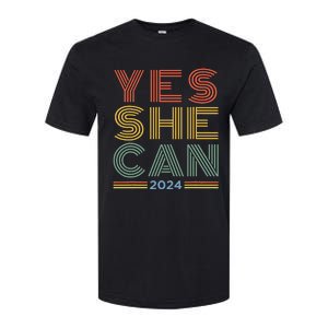 Yes She Can 2024 Softstyle CVC T-Shirt