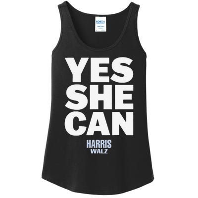 Yes She Can Kamala Harris 2024 Elections Ladies Essential Tank