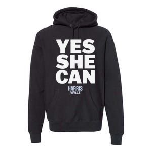 Yes She Can Kamala Harris 2024 Elections Premium Hoodie