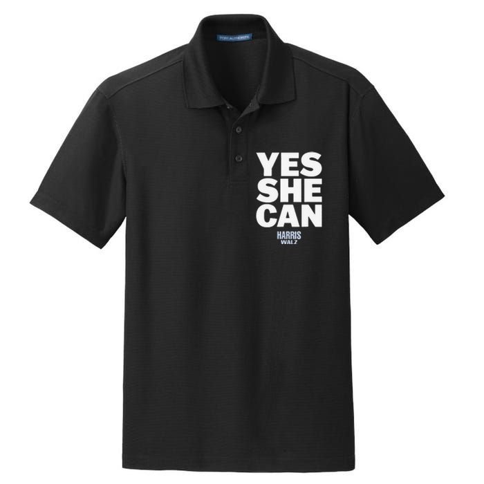 Yes She Can Kamala Harris 2024 Elections Dry Zone Grid Polo