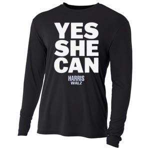 Yes She Can Kamala Harris 2024 Elections Cooling Performance Long Sleeve Crew