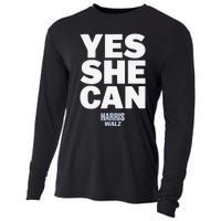 Yes She Can Kamala Harris 2024 Elections Cooling Performance Long Sleeve Crew