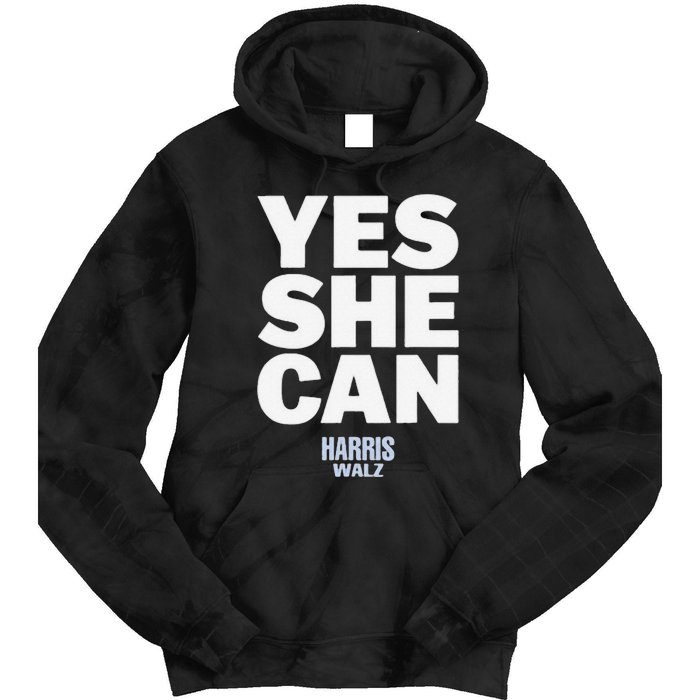 Yes She Can Kamala Harris 2024 Elections Tie Dye Hoodie