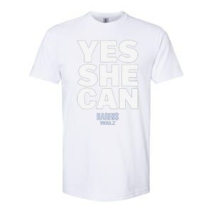 Yes She Can Kamala Harris 2024 Elections Softstyle CVC T-Shirt