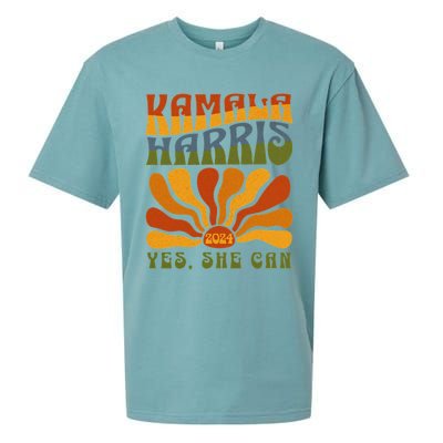 Yes She Can Kamala Harris Sueded Cloud Jersey T-Shirt