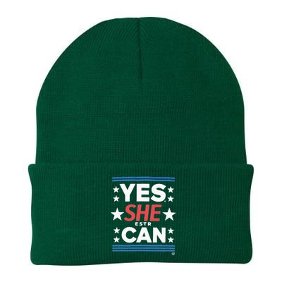 Yes She Can Kamala Harris 2024 President Knit Cap Winter Beanie