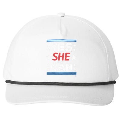 Yes She Can Kamala Harris 2024 President Snapback Five-Panel Rope Hat