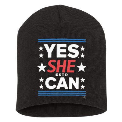 Yes She Can Kamala Harris 2024 President Short Acrylic Beanie