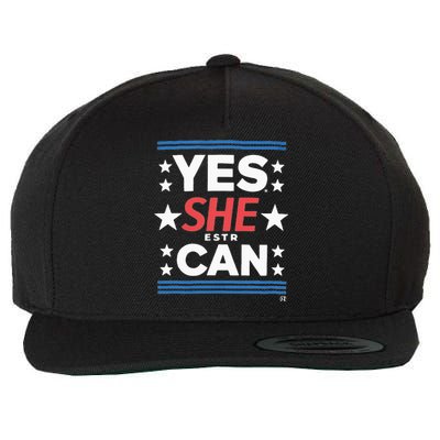 Yes She Can Kamala Harris 2024 President Wool Snapback Cap